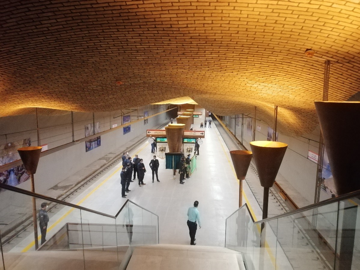 افتتاح ایستگاه مترو وکیل الرعایا خط یک متروی شیراز