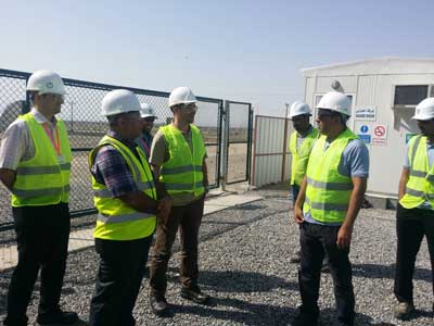 CEO of Oman Electricity Transmission Company site visit from Jibreen Grid Staion in Oman