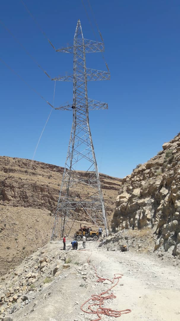 Commissioning of 230 kV transmission line in Ilam Province
