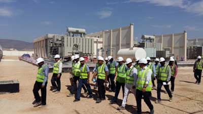  CEO of Oman Electricity Transmission Company site visit from Al Saada Grid Staion in Oman