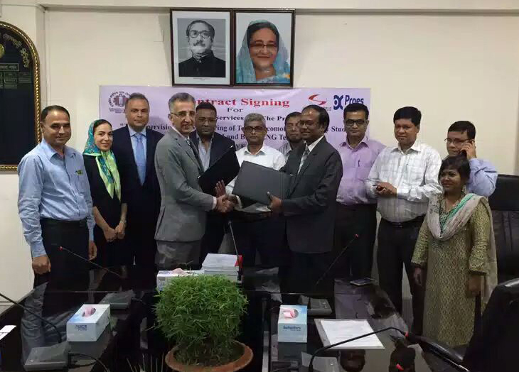 عقد قرارداد "ارائه خدمات مشاوره نظارت عالیه مهندسی در ایستگاه ذخیره سازی LNG و تبدیل LNG به گاز طبیعی به ظرفیت 7.5 میلیون تن در سال جهت تزریق به خط سراسری گاز در كشور بنگلادش"
