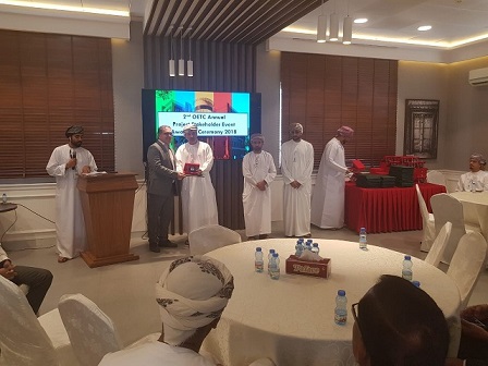 اخذ تقدیرنامه از کارفرمای عمانی OETC جهت انجام پروژه های موفقیت آمیز در عمان